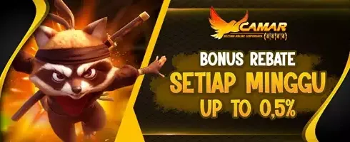 Rebate Mingguan Slot Online promotion banner